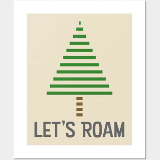 Let's Roam Tree Posters and Art